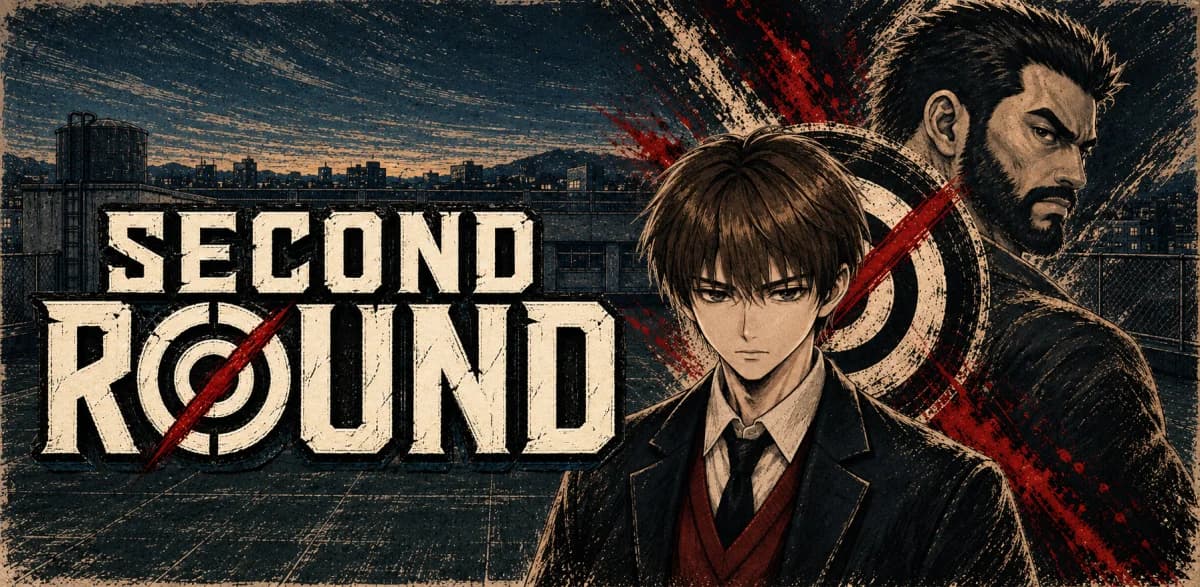 高校生ドユンと記憶の中の王者を描いたSecondRoundのキービジュアル